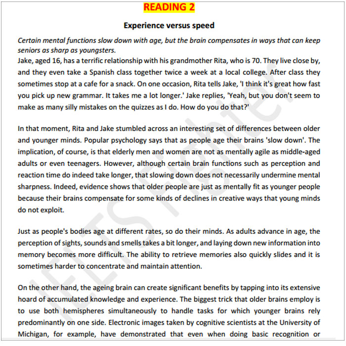 Tổng hợp đề thi IELTS Reading Test có đáp án hay 1