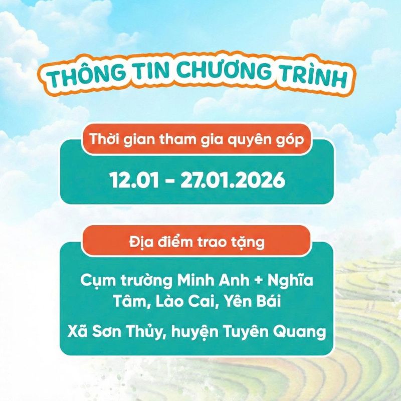 Th&ocirc;ng tin chương tr&igrave;nh Tết Y&ecirc;u Thương