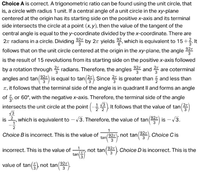 Đáp án câu hỏi SAT 1 module 1 - 19
