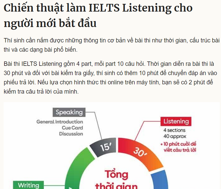 Chiến thuật làm bài IELTS Listening hiệu quả