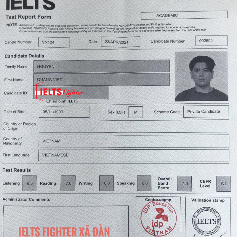 Cách học IELTS hiệu quả từ bộ tứ IELTS Fighter Xã Đàn 5
