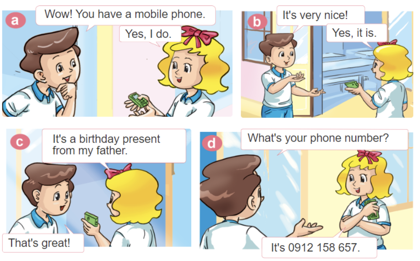 ti&ecirc;ng anh lop 4 unit 18 phone number lesson1 lesson2 lesson3 mshoajunior 1