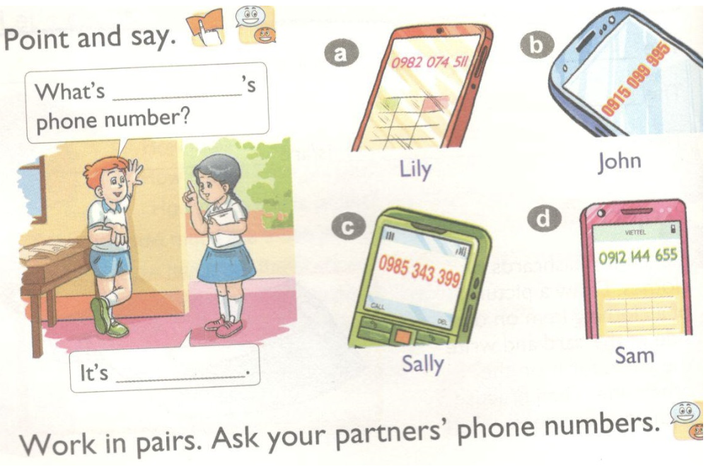 ti&ecirc;ng anh lop 4 unit 18 phone number lesson1 lesson2 lesson3 mshoajunior 2